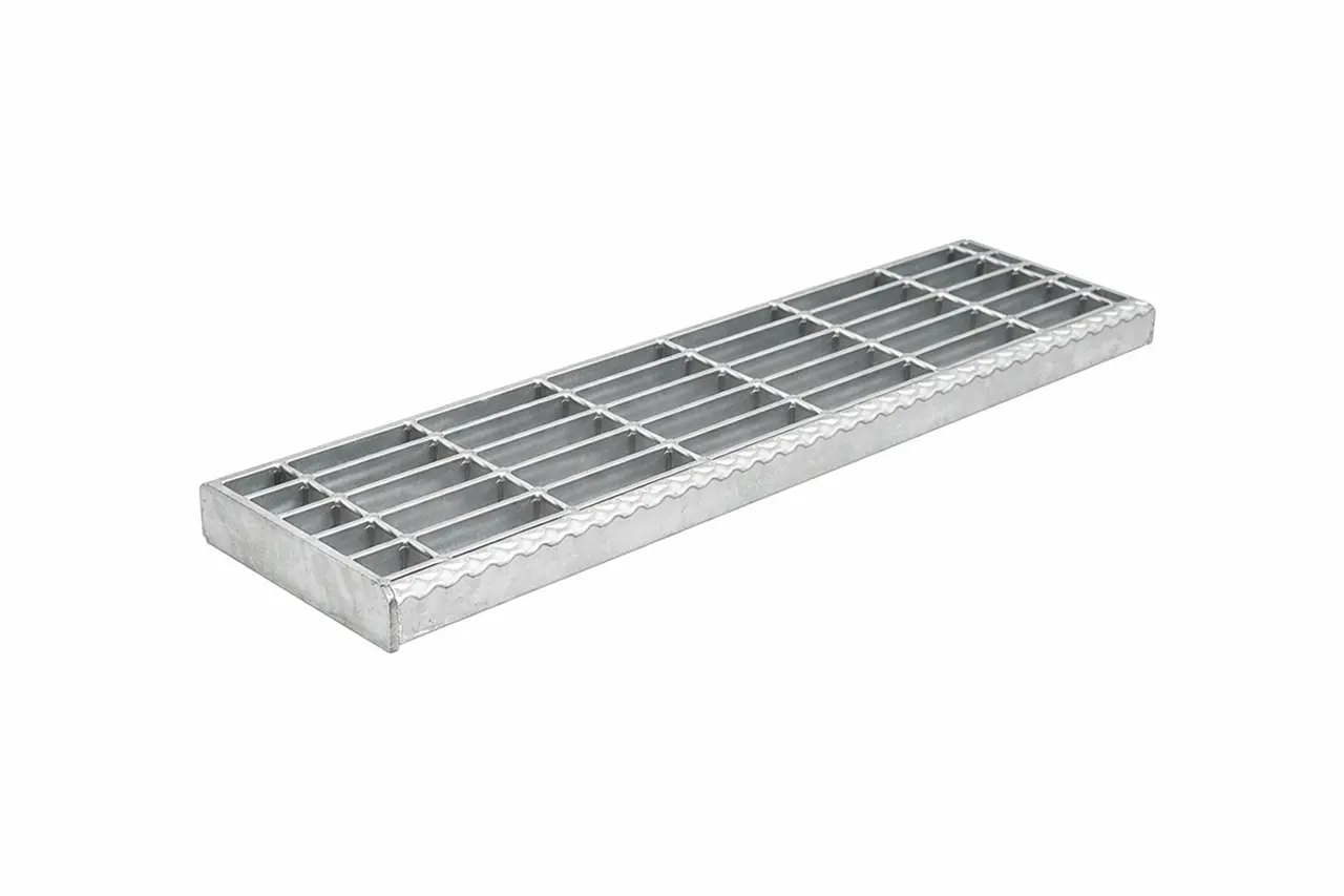 Steel stair treads