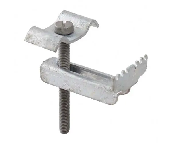 Representative grating restraint and locking hardware