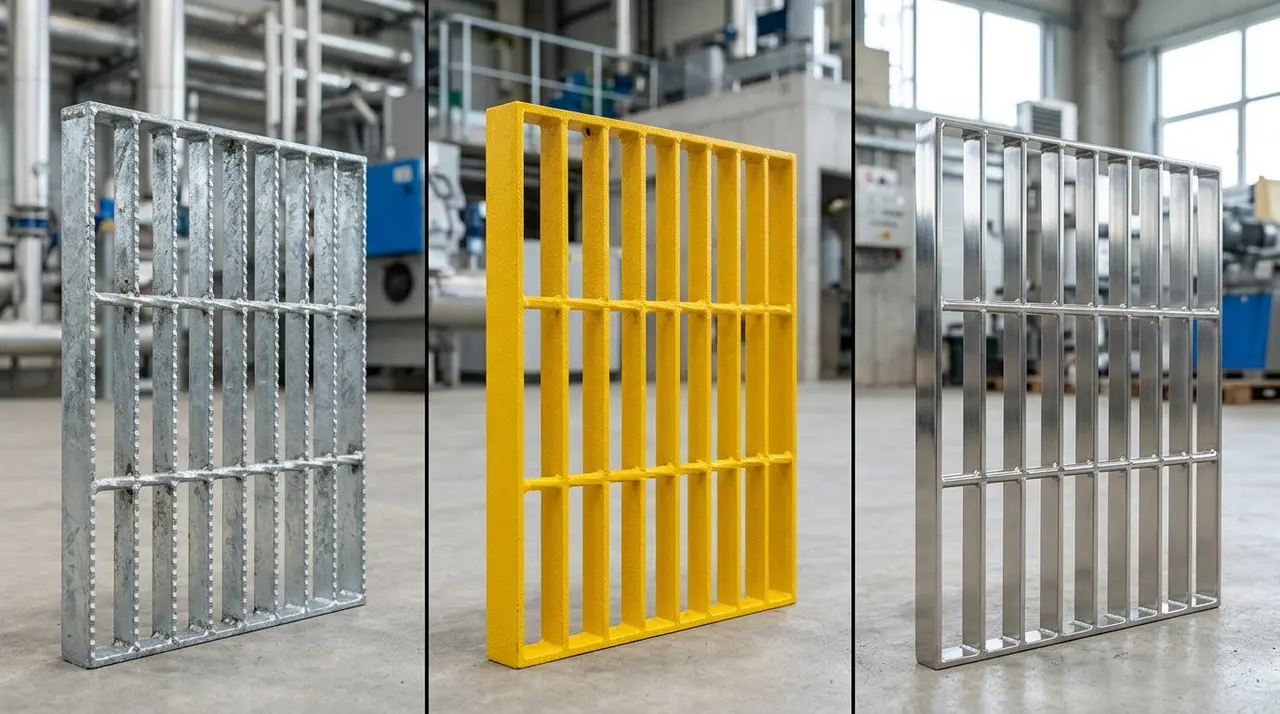 Steel grating finish options for industrial corrosion environments