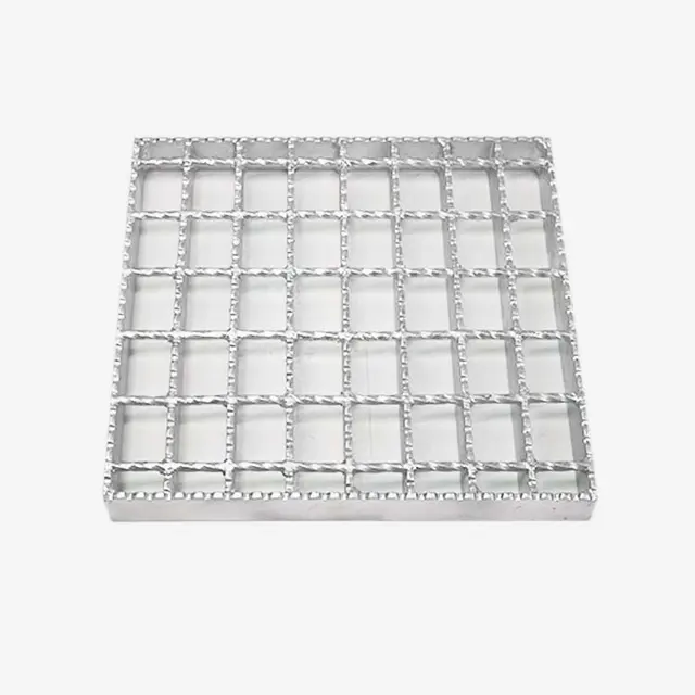 Serrated steel grating product geometry for anti-slip applications