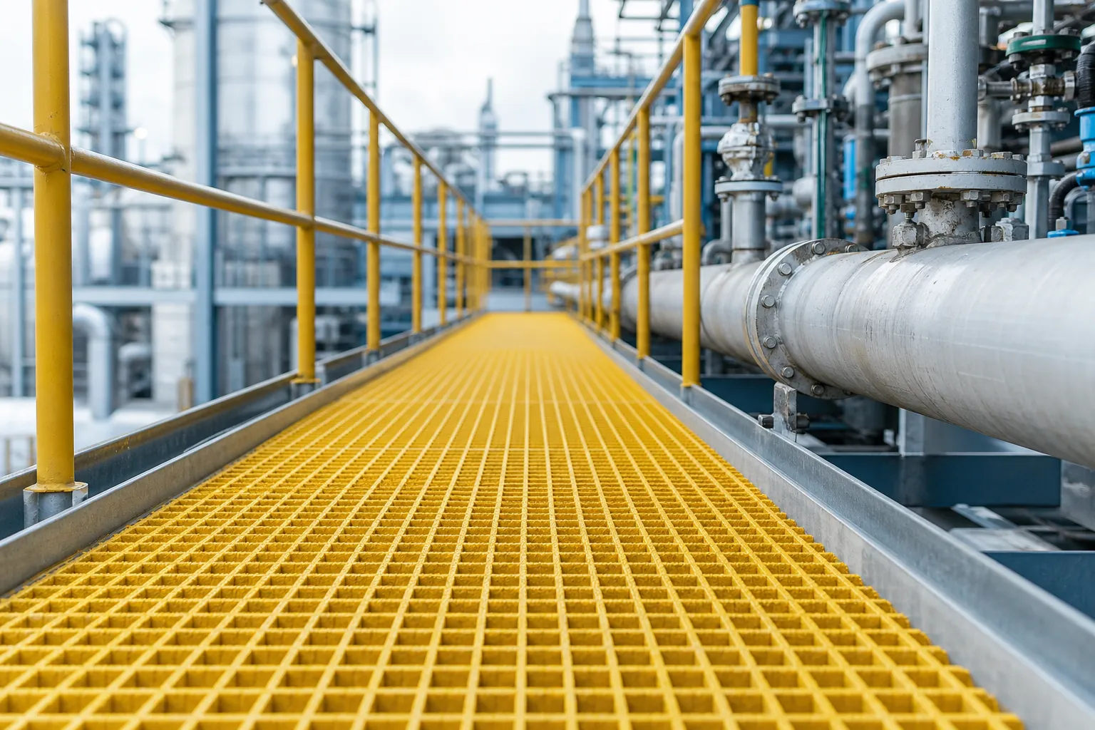 Corrosion-resistant FRP grating panel