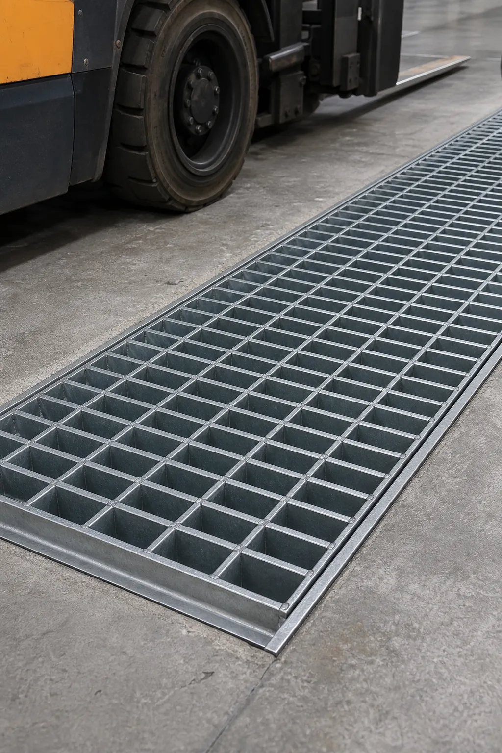 Heavy-duty welded bar grating for vehicle traffic