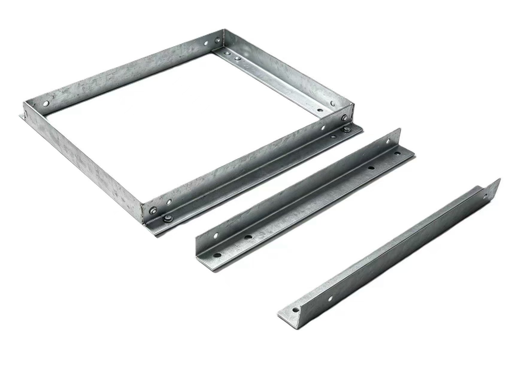 Galvanized angle frame and edge-banding components